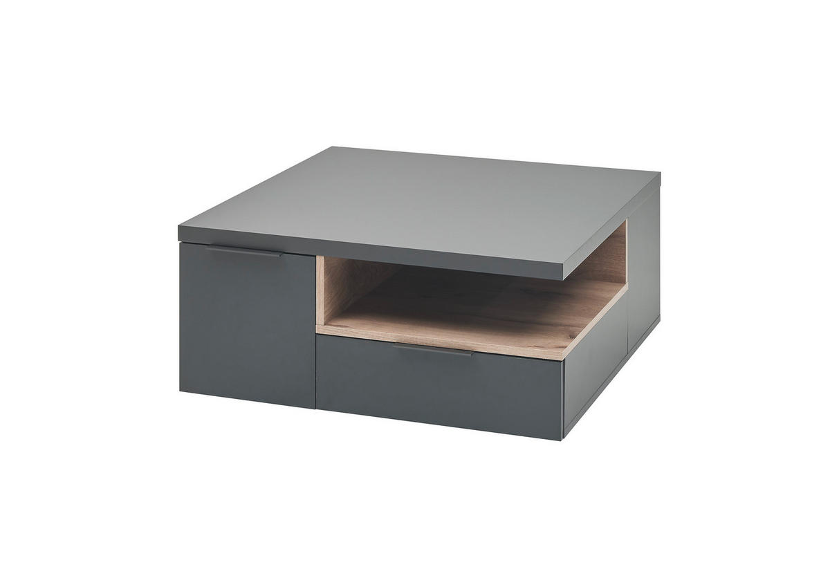 COUCHTISCH quadratisch Grau  - Grau, Design, Holzwerkstoff (80/35/80cm) - MID.YOU