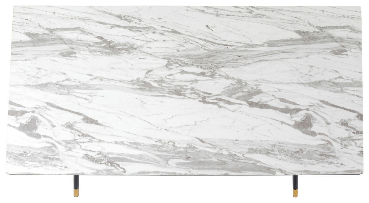 ESSTISCH in Metall, Glas, Holzwerkstoff 160/90/75 cm  - Messingfarben/Schwarz, LIFESTYLE, Glas/Holzwerkstoff (160/90/75cm) - Kare-Design