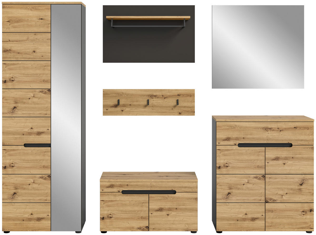PREDSOBA  - Konvencionalno, steklo/leseni material (255/190/37cm) - MID.YOU