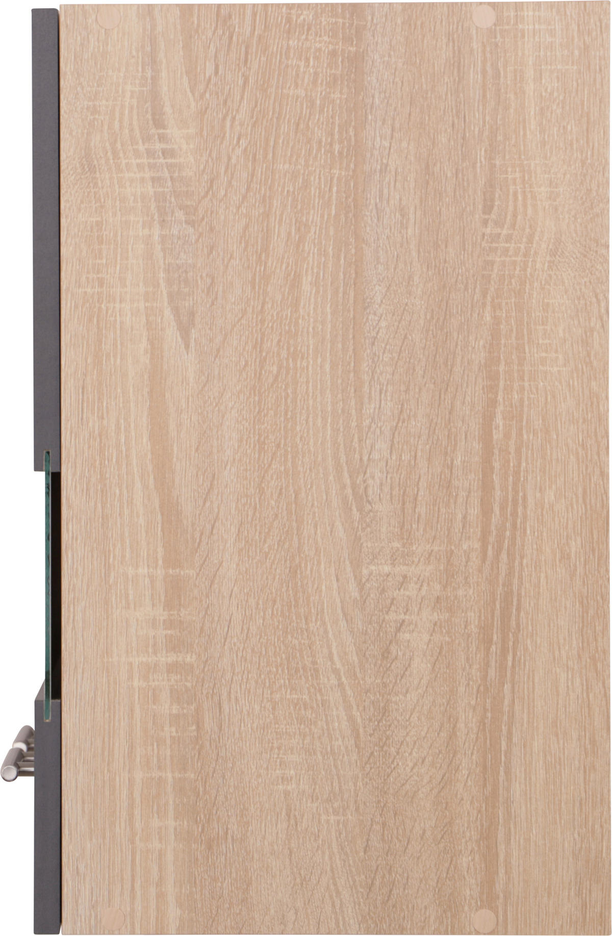 KÜCHENOBERSCHRANK 110/56,1/34,6 cm  in Grau, Eichefarben  - Eichefarben/Silberfarben, Basics, Glas/Holzwerkstoff (110/56,1/34,6cm) - Respekta