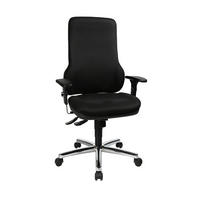 OTOČNÁ STOLIČKA, tkaná textília, čierna - čierna, Konventionell, textil/plast (80/121/60cm) - Topstar