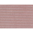 ECKSOFA in Cord Rosa  - Schwarz/Rosa, KONVENTIONELL, Kunststoff/Textil (254/224cm) - Hom`in