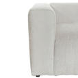 BIGSOFA Chenille Creme  - Creme/Schwarz, MODERN, Kunststoff/Textil (228/66/111cm) - Carryhome