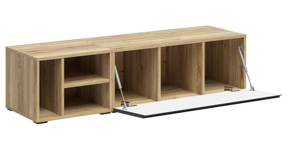 REGALELEMENT Graphitfarben, Eichefarben  135/33/40 cm  - Eichefarben/Graphitfarben, MODERN, Holzwerkstoff (135/33/40cm) - Carryhome