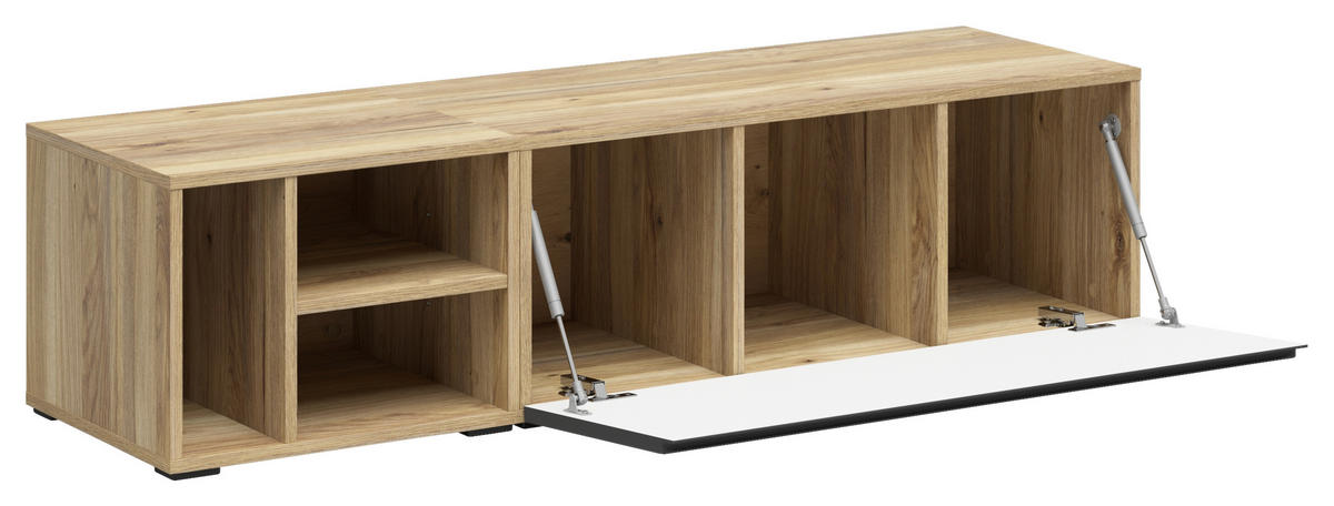 REGALELEMENT  135/33/40 cm Graphitfarben, Eichefarben  - Eichefarben/Graphitfarben, Modern, Holzwerkstoff (135/33/40cm) - Carryhome
