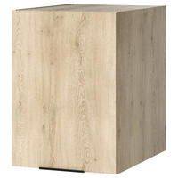 AUFSATZSCHRANK 50/70/68 cm   - Eichefarben/Schwarz, Basics, Holzwerkstoff/Metall (50/70/68cm) - MID.YOU