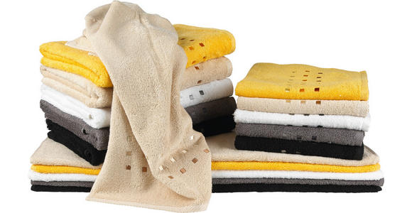 HANDTUCH Quattro Gelb - Gelb, KONVENTIONELL, Textil (50/100cm) - Esposa