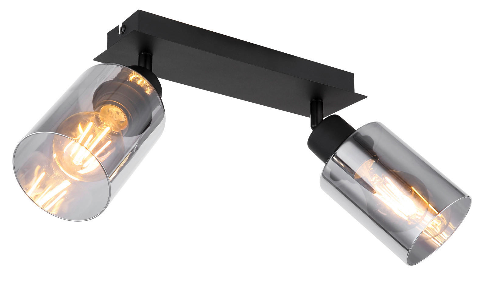 STRAHLER - Schwarz, Design, Glas/Metall (27/9/21.5cm) - Globo