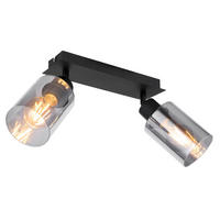 STRAHLER - Schwarz, Design, Glas/Metall (27/9/21.5cm) - Globo