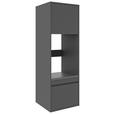 AUFSATZSCHRANK 67,5/58,2/67,5 cm   - Anthrazit, Basics, Holzwerkstoff (67,5/58,2/67,5cm) - Xora