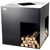 FEUERSTELLE  - Schwarz, Design, Metall (75/75/75cm) - Nouvel