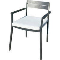 STOLICA VRTNA  svijetlo siva  metal      - siva/svijetlo siva, Basics, metal (58/81/58cm) - Ambia Garden
