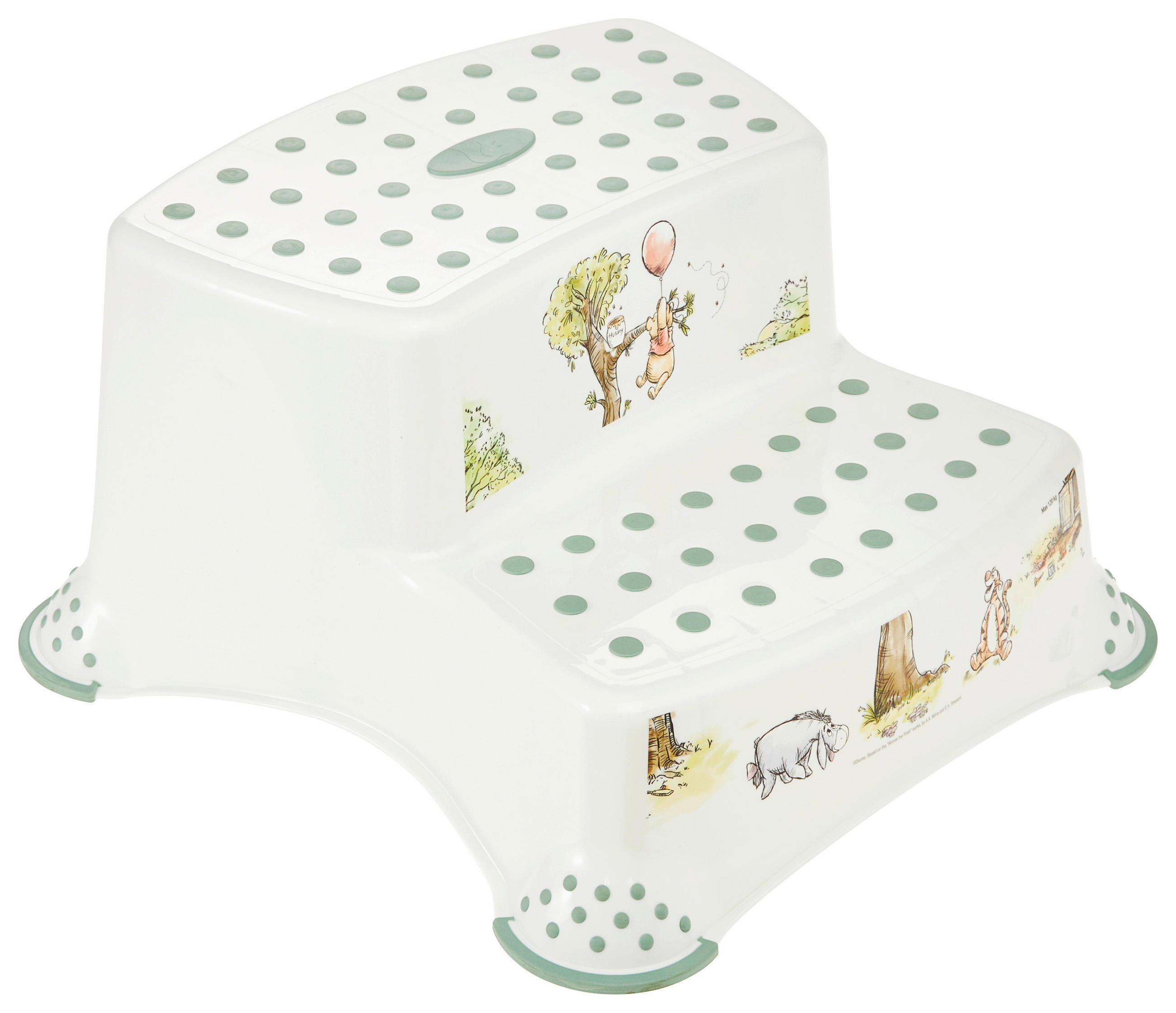 TRITTHOCKER Winnie Puuh  - Weiß, Basics, Kunststoff (40/37/21cm) - Disney