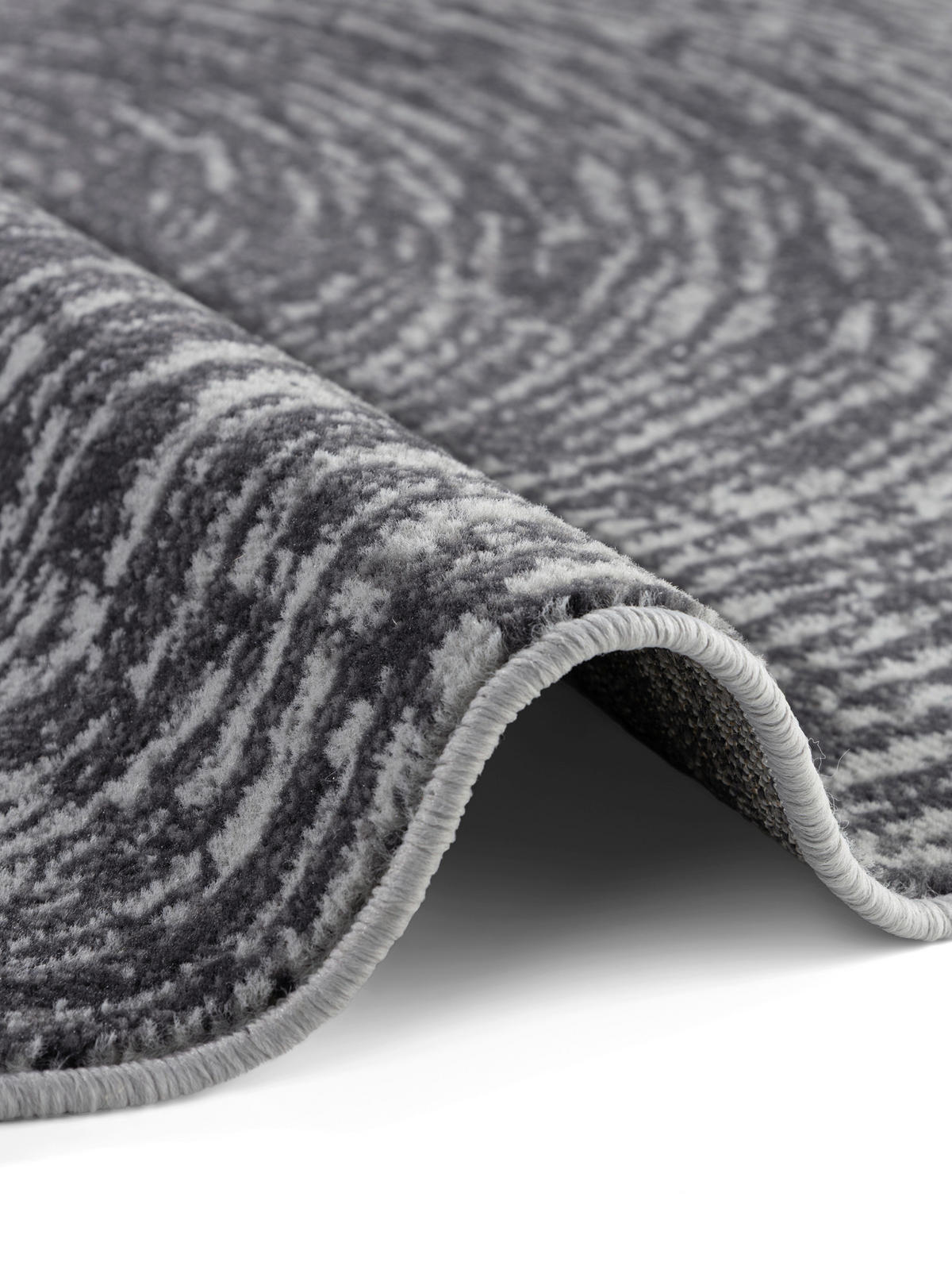 WEBTEPPICH 120 cm Gloria Grau  - Grau, Design, Kunststoff/Textil (120cm)