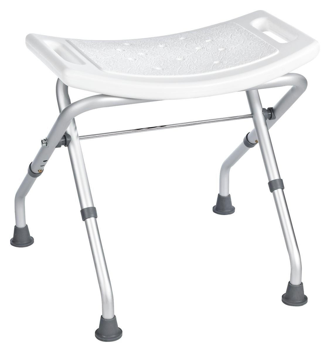 DUSCHHOCKER Metall, Kunststoff  - Weiß/Grau, Basics, Kunststoff/Metall (50/47-51/31cm)