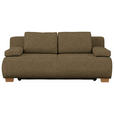 BOXSPRINGSOFA in Webstoff Hellgrün  - Naturfarben/Hellgrün, MODERN, Holz/Textil (205/93/108cm) - Venda