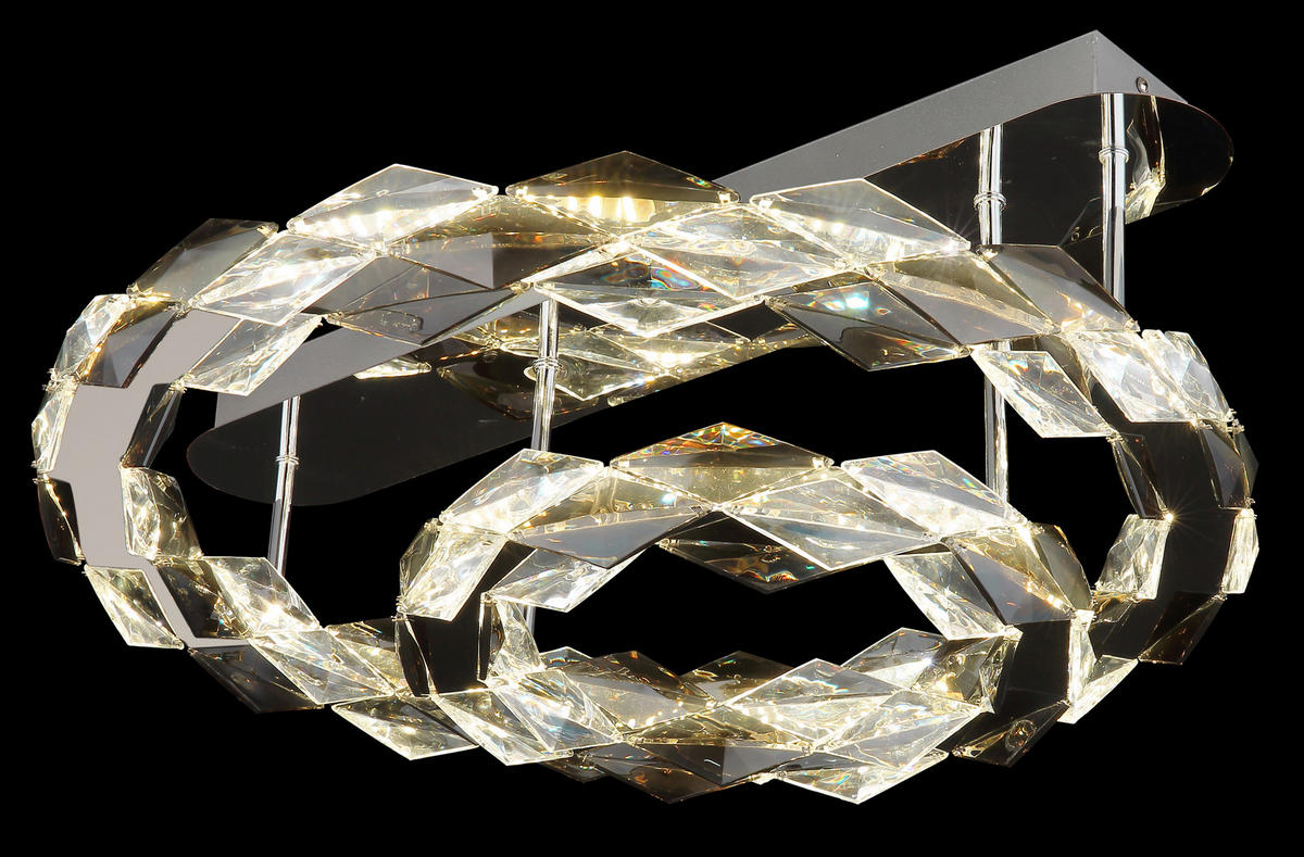 LED-DECKENLEUCHTE 55/24 cm   - Klar, Design, Kunststoff/Metall (55/24cm) - Globo