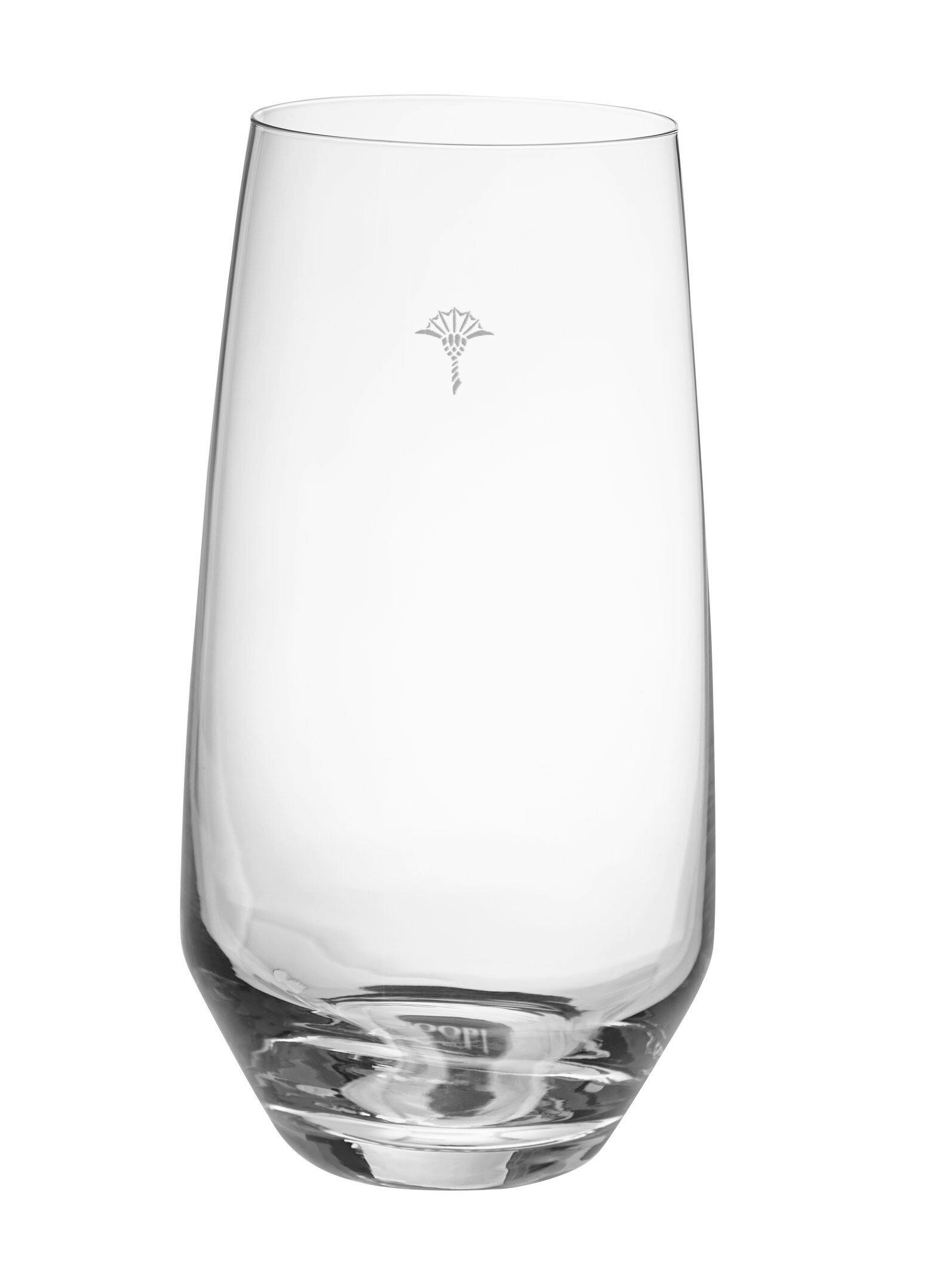 LONGDRINKGLAS Single Cornflower 460 ml 2-teilig  - Design, Glas (7,6/14,5cm) - Joop!