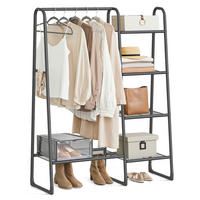 GARDEROBENSTÄNDER in Schwarz 101,7/153,3/40 cm   - Schwarz, Basics, Metall (101,7/153,3/40cm)