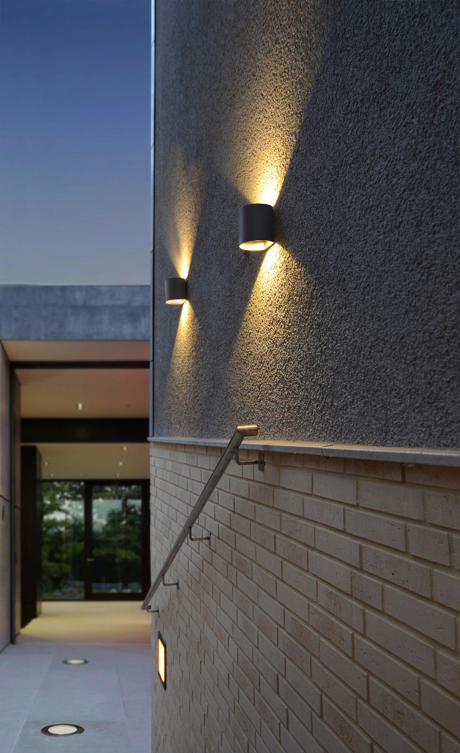 LED-AUßENLEUCHTE 9,7/11/11 cm   - Anthrazit, Basics, Metall (9,7/11/11cm)