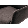 BARHOCKER in Metall, Textil Edelstahlfarben, Cappuccino  - Edelstahlfarben/Cappuccino, Design, Textil/Metall (54/84/52cm) - Dieter Knoll