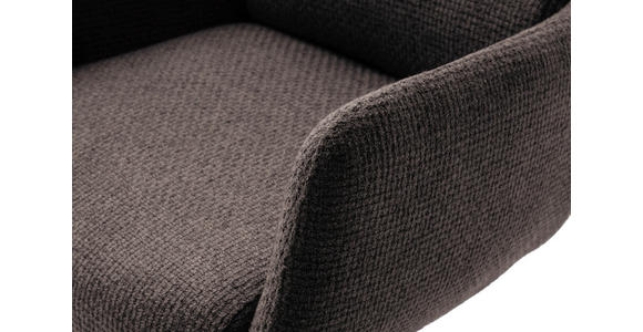 BARHOCKER in Metall, Textil Edelstahlfarben, Cappuccino  - Edelstahlfarben/Cappuccino, Design, Textil/Metall (54/84/52cm) - Dieter Knoll