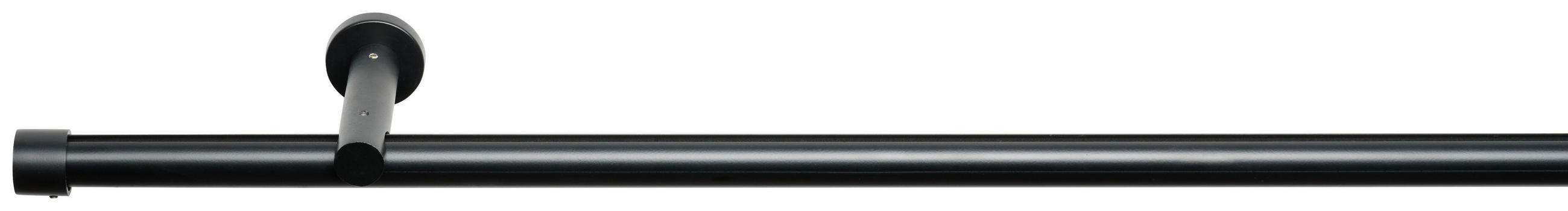 VORHANGSTANGENSET 160 cm  - Schwarz, Basics, Metall (160cm) - Homeware