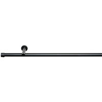 VORHANGSTANGENSET 120 cm  - Schwarz, Basics, Metall (120cm) - Homeware