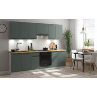 BUCĂTĂRIE STANDARD  - verde închis/alb, Modern (260cm) - Stylife
