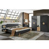 SIDEBOARD  in 130/83/41 cm  - Eichefarben/Graphitfarben, Design, Holzwerkstoff/Kunststoff (130/83/41cm) - MID.YOU