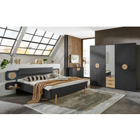 SIDEBOARD  in 130/83/41 cm  - Eichefarben/Graphitfarben, Design, Holzwerkstoff/Kunststoff (130/83/41cm) - MID.YOU