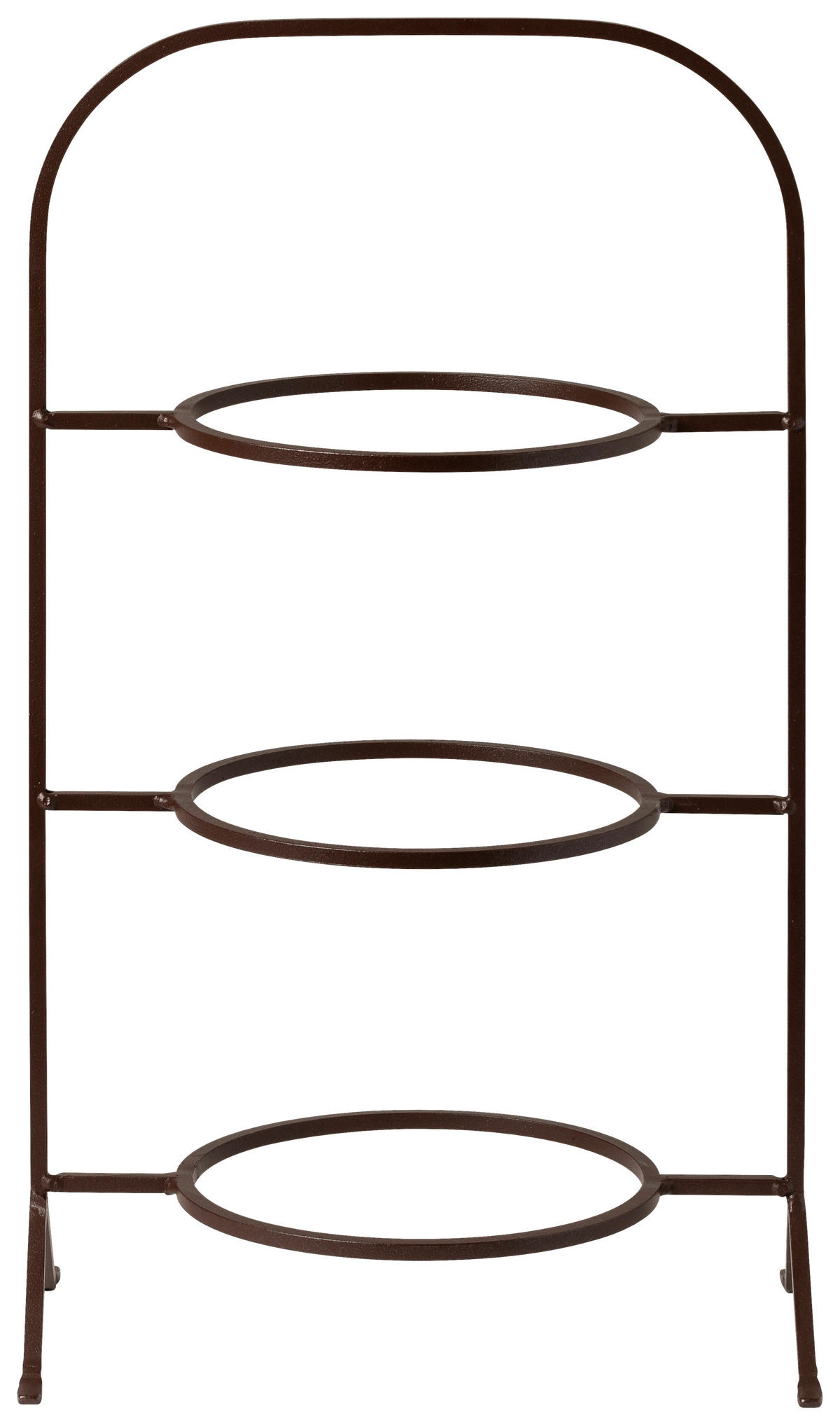 ETAGERE 3-stöckig - Braun, Basics, Metall (28/50cm) - Costa Nova