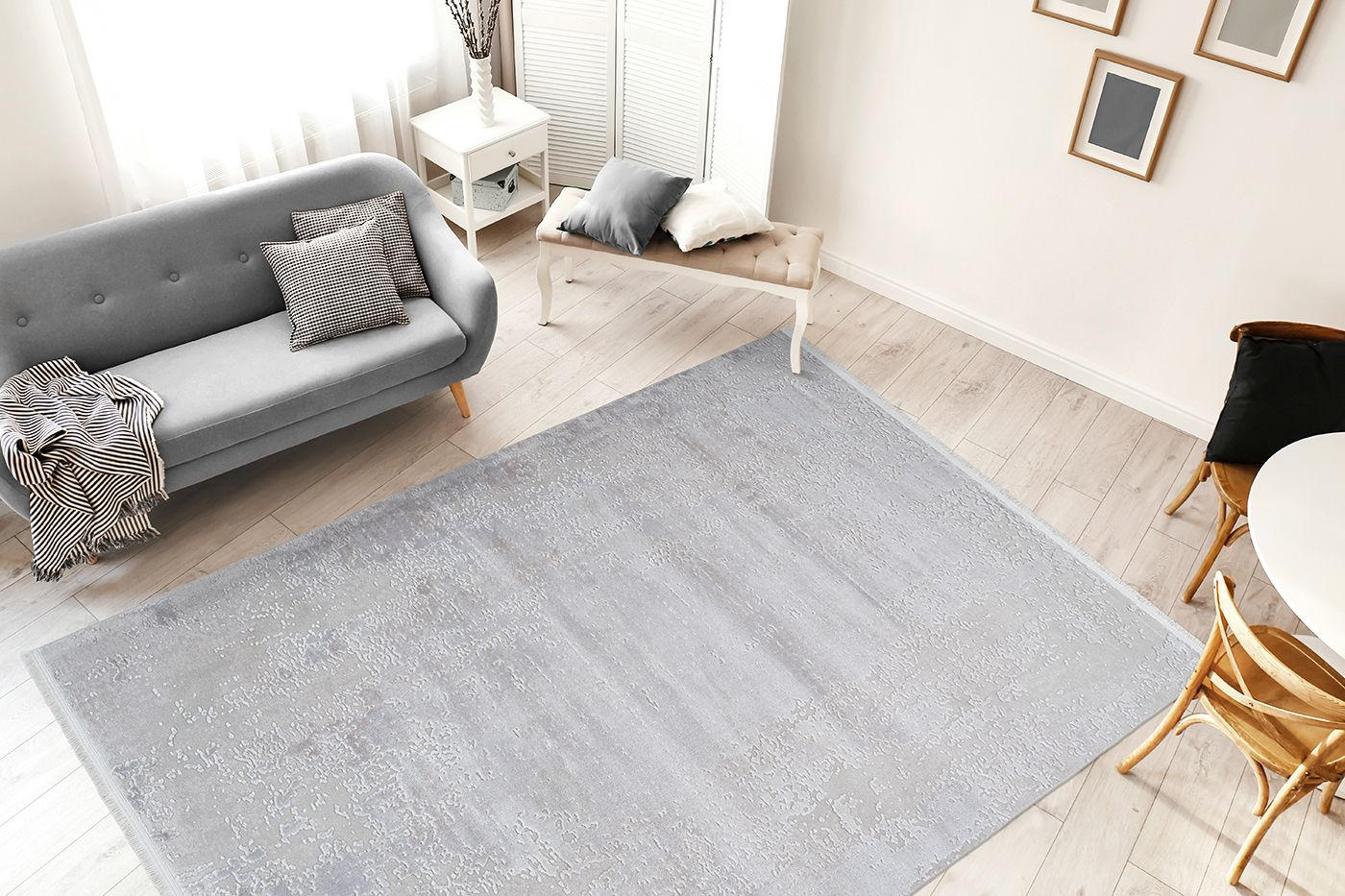 TKANÝ KOBEREC, 160/230 cm, barvy stříbra - barvy stříbra, Design, textil (160/230cm) - Pierre Cardin