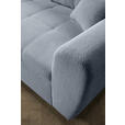 ECKSOFA  in Plüsch Hellgrau  - Hellgrau/Schwarz, KONVENTIONELL, Kunststoff/Textil (175/249cm) - Carryhome