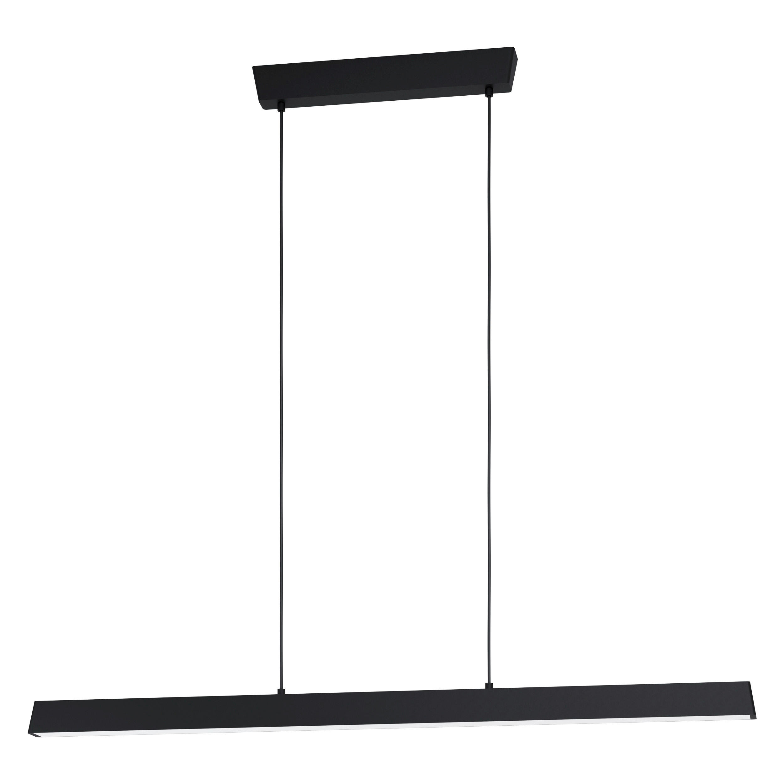 LED-HÄNGELEUCHTE Simolaris-Z 122/5,5/110 cm   - Schwarz/Weiß, Design, Kunststoff/Metall (122/5,5/110cm) - Eglo