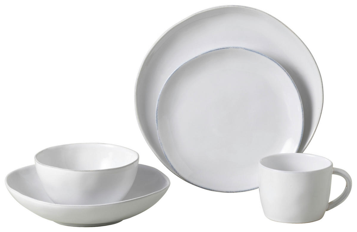 KOMBISERVICE Weiß LIVIA 5-teilig 1 Personen  - Weiß, Basics, Keramik - Costa Nova