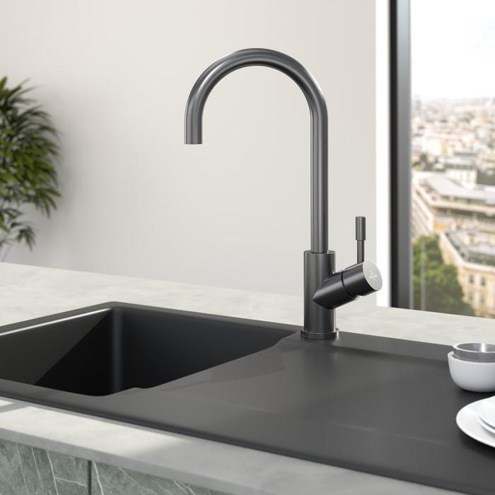 KÜCHENARMATUR 92530005  - Anthrazit, Basics, Metall (4,5/40,5/21,5cm) - Villeroy & Boch
