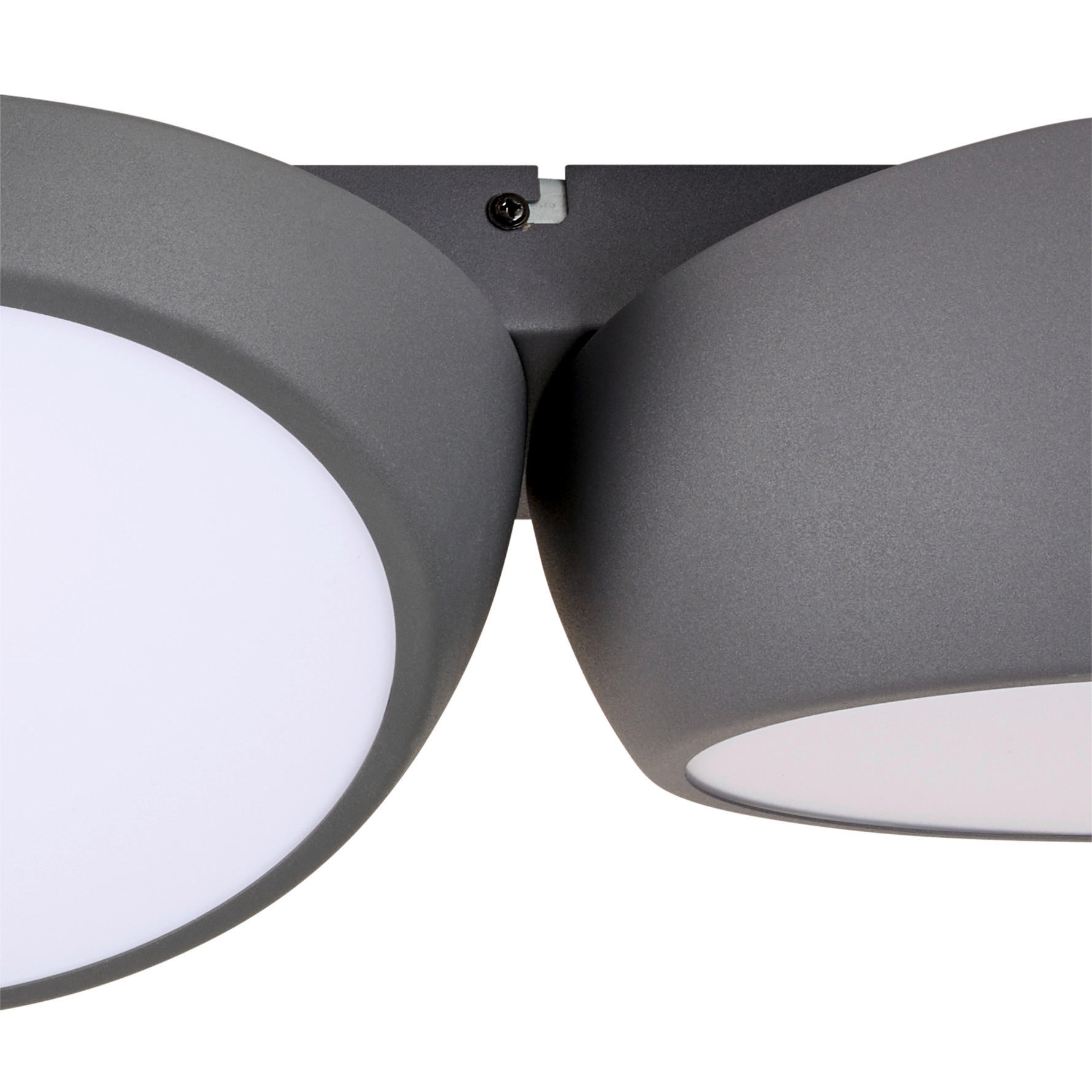 LED PLAFONJERA Bubbles  - antracit, Lajfstajl, metal (78/26/12,5cm) - Novel