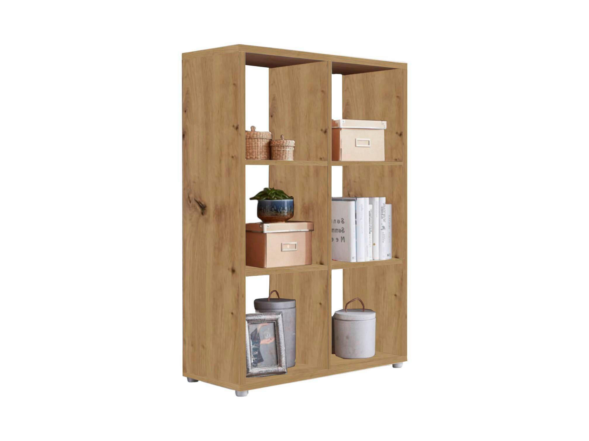 AKTENREGAL 72/108,5/33 cm  - Silberfarben/Eiche Artisan, MODERN, Holzwerkstoff (72/108,5/33cm) - MID.YOU