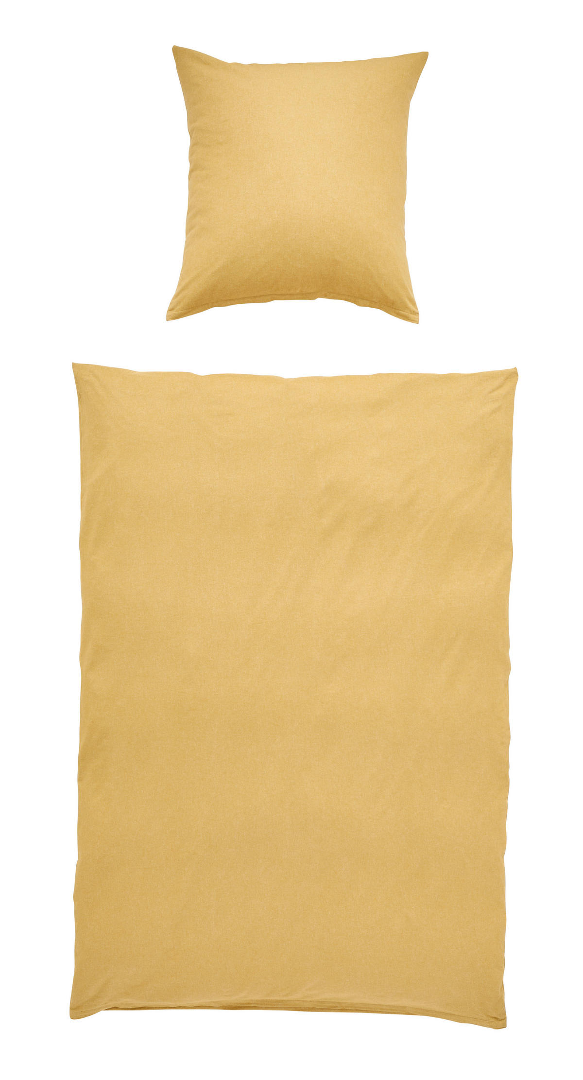 BETTWÄSCHE Flanell 155/220 cm  - Goldfarben, Basics, Textil (155/220cm) - Novel