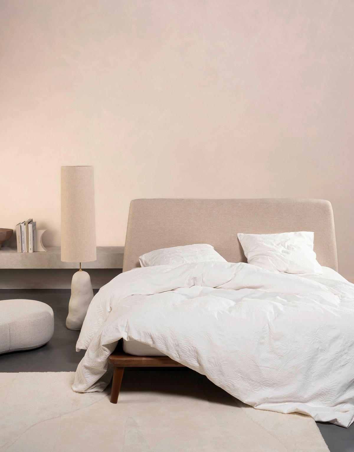 BETTWÄSCHE Palma Satin, Webstoff 200/200 cm  - Weiß, KONVENTIONELL, Textil (200/200cm) - Essenza