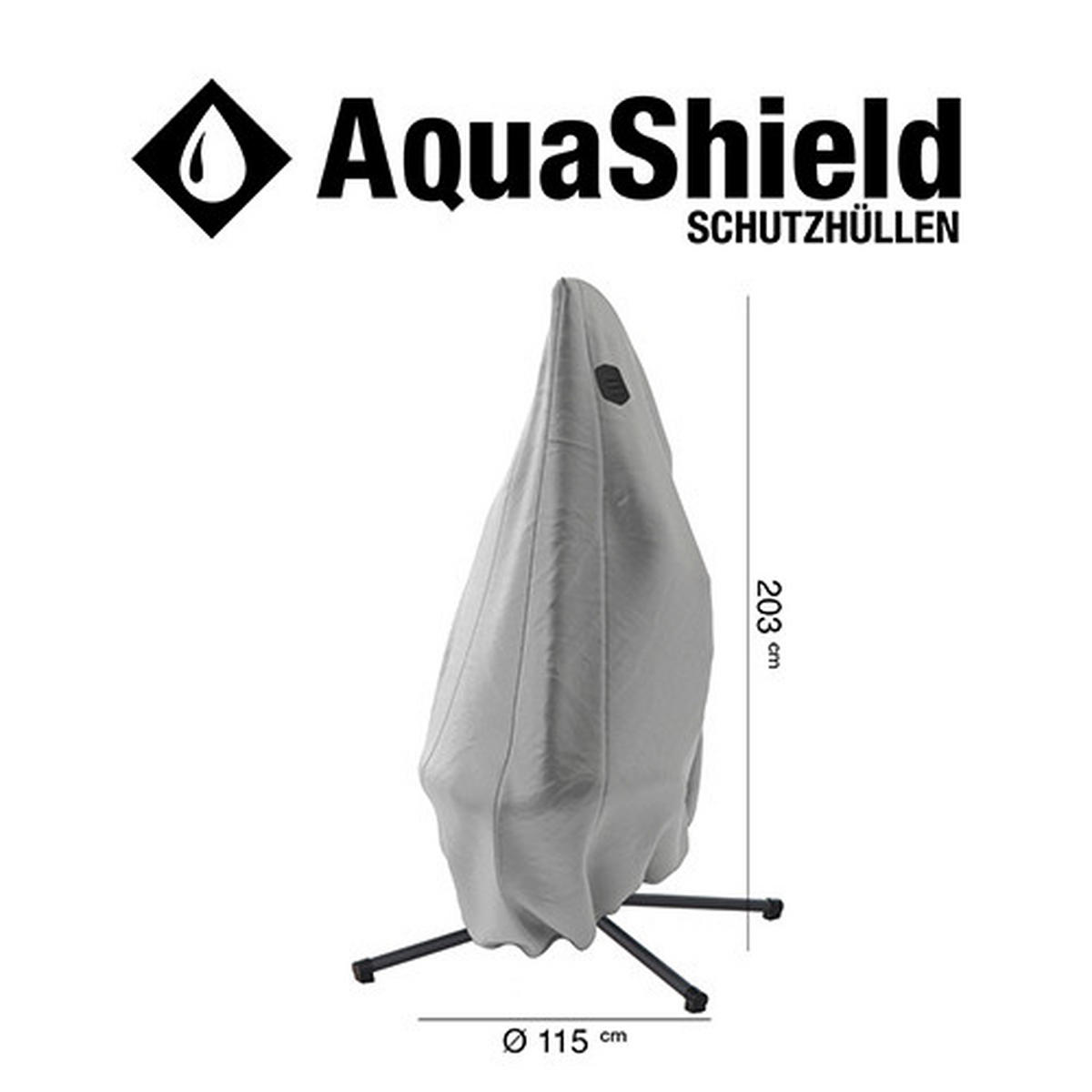 SCHUTZHÜLLE Grau   - Grau, KONVENTIONELL, Kunststoff (115/1/203cm) - Siena Garden