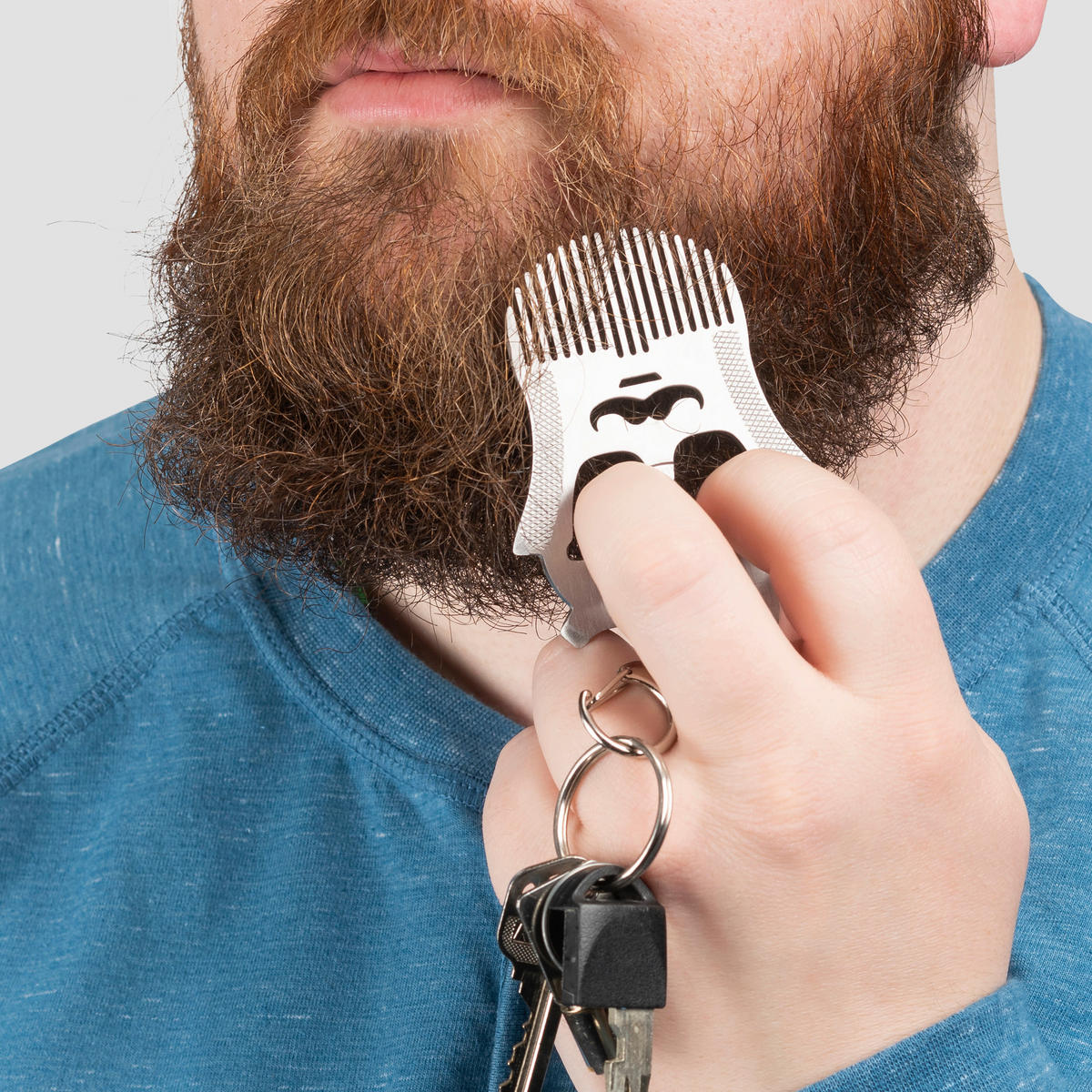 ČETKA ZA RAVNANJE KOSE - boje oplemenjenog čelika, Basics, metal (10/10/2cm) - Kikkerland