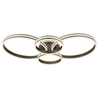 LED SVJETILJKA STROPNA GROUNI  - boje titana/prozirno, Design, metal/plastika (51,5/11,4cm) - Globo