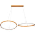 LED-HÄNGELEUCHTE 106/53/120 cm  - Naturfarben, Trend, Kunststoff/Metall (106/53/120cm) - Novel