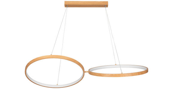 LED-HÄNGELEUCHTE 106/53/120 cm - Naturfarben, Trend, Kunststoff/Metall (106/53/120cm) - Novel