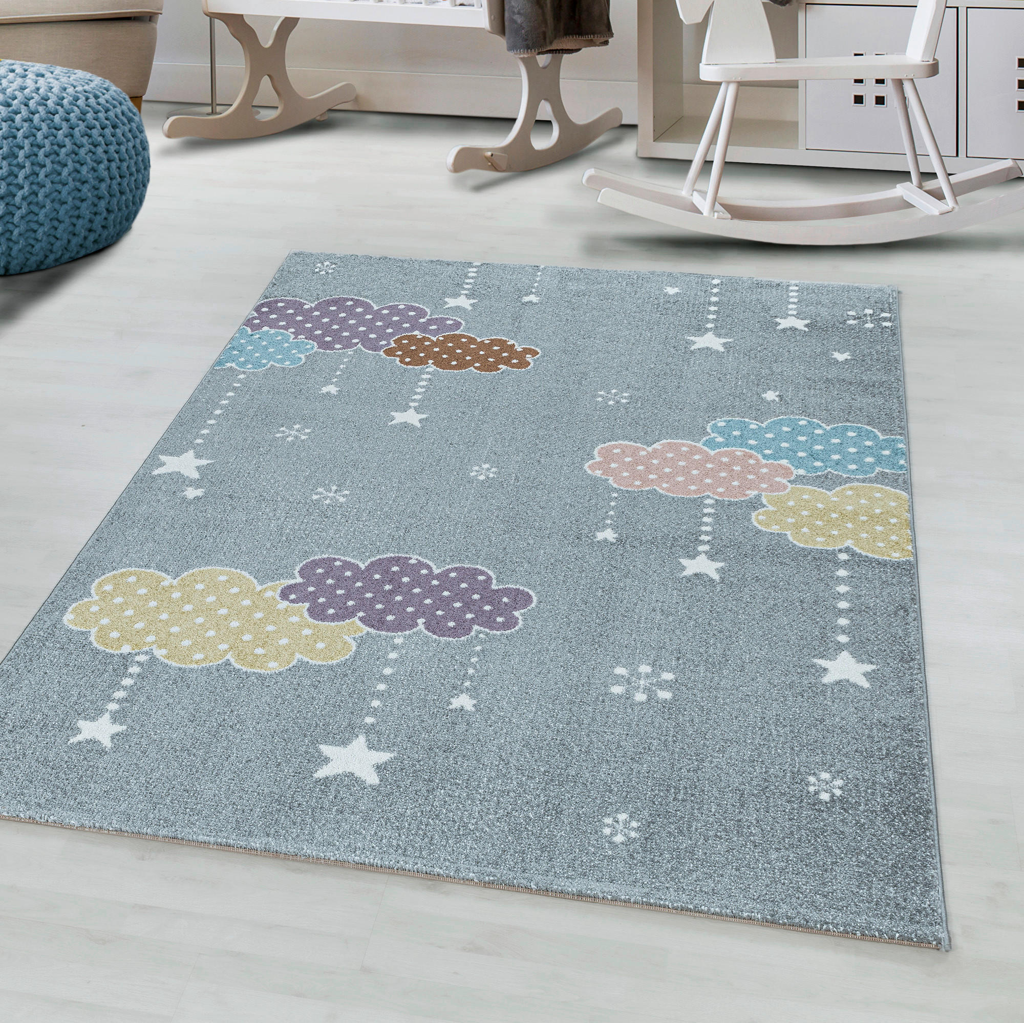 KINDERTEPPICH 80/150 cm Lucky 3611 Grau  - Grau, Trend, Textil (80/150cm) - Ben'n'jen