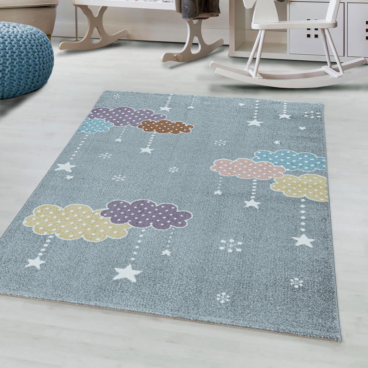 KINDERTEPPICH 80/150 cm Lucky 3611 Grau  - Grau, Trend, Textil (80/150cm)
