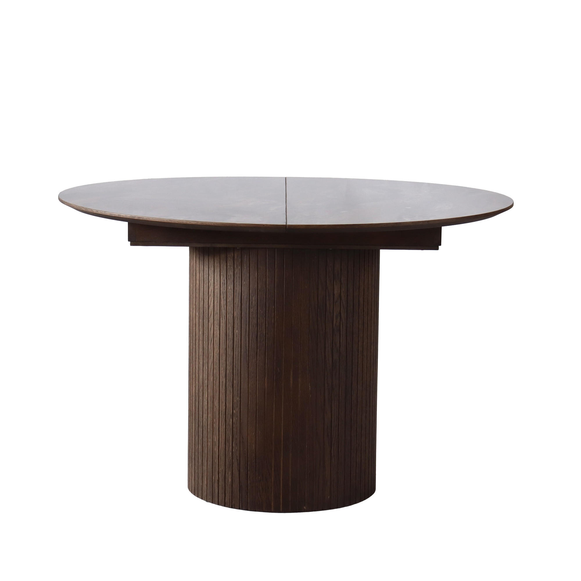 MATBORD i trä, plast, trämaterial 115-155/115/75 cm   - grå/mörkbrun, Modern, trämaterial/trä (115-155/115/75cm) - Niels Andersson