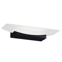 LED-WANDLEUCHTE Bowl TW 6/30/11 cm   - Schwarz/Weiß, Design, Glas/Metall (6/30/11cm) - Fischer & Honsel